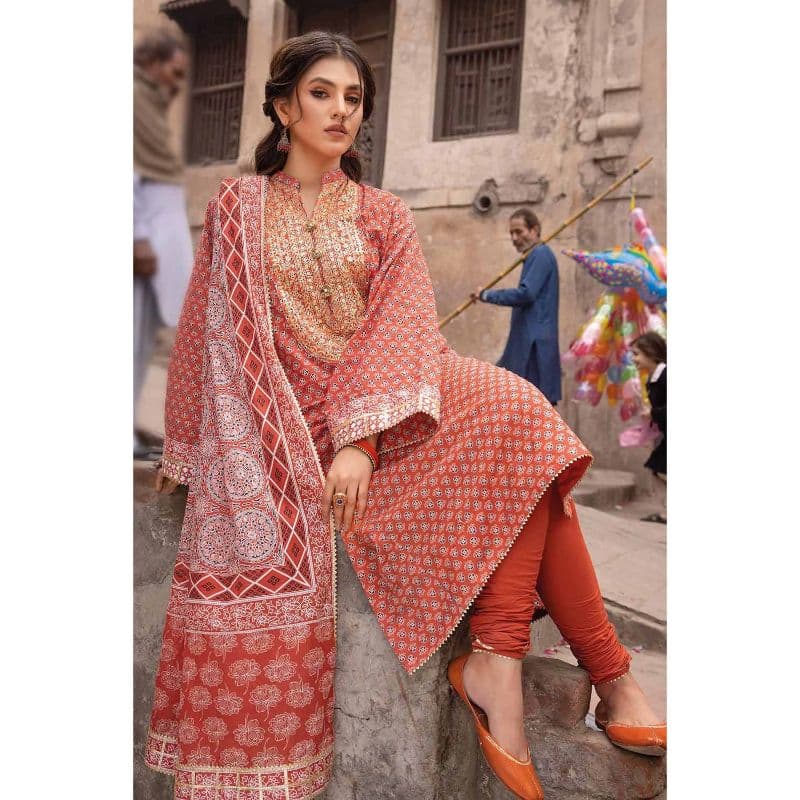 Ideas Lawn Unstitched Foil Printed Suit CL-32447A 3PC