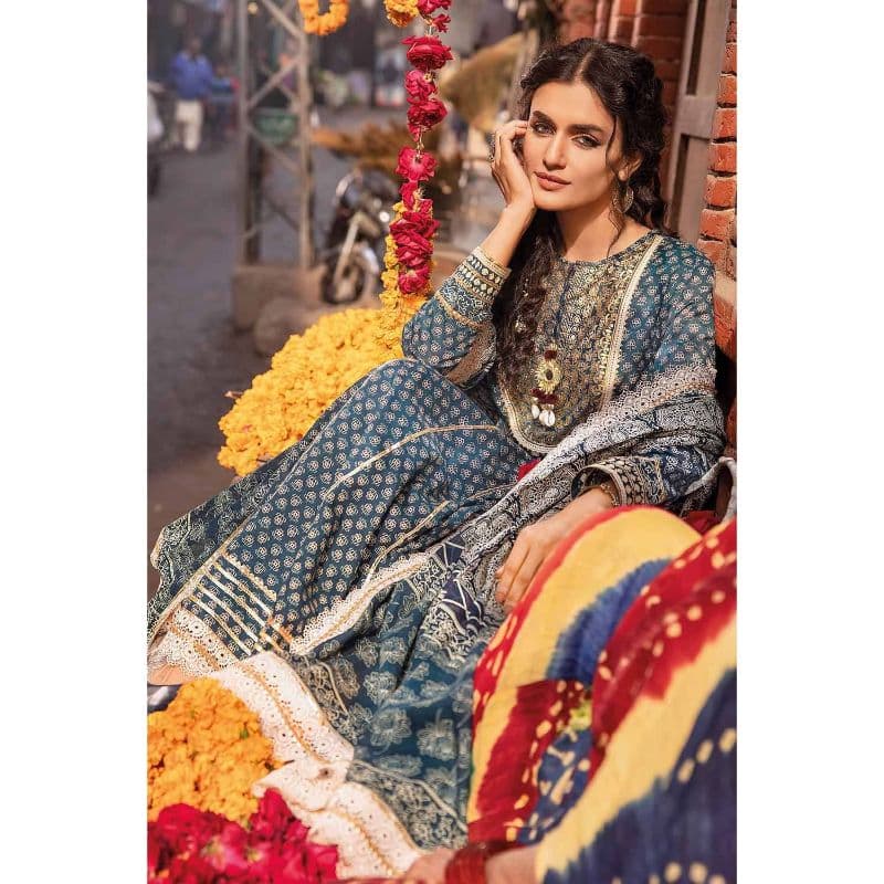 Ideas Lawn Unstitched Foil Printed Suit CL-32447B 3PC
