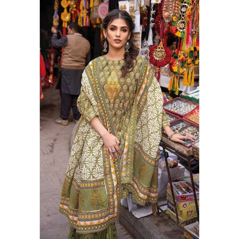Ideas Lawn Unstitched Foil Printed Suit CL-32446B 3PC