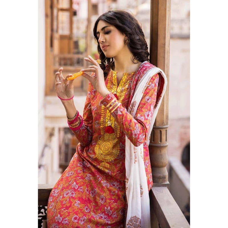 Ideas Lawn Unstitched Foil Printed Suit CL-32243A 3PC