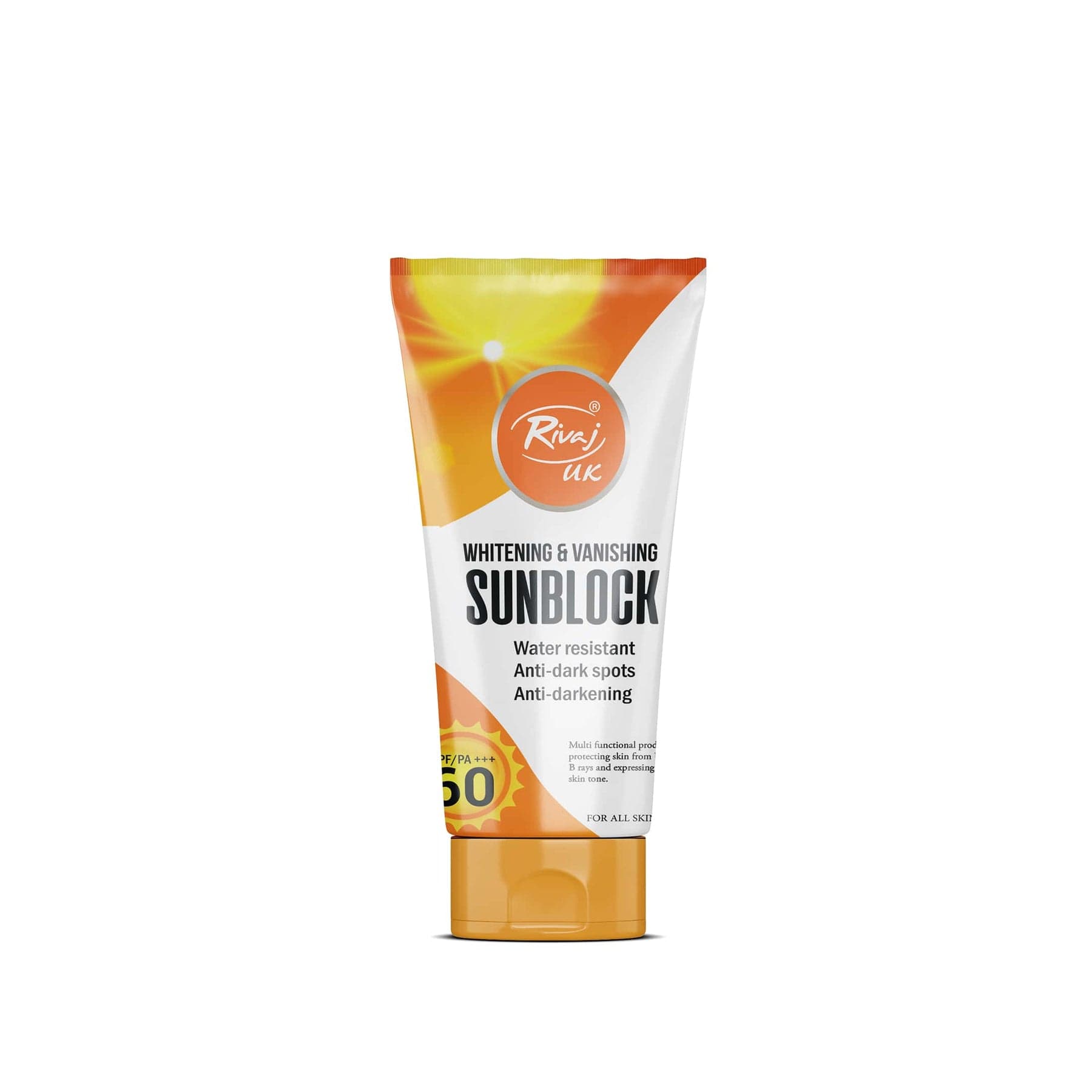 Rivaj Whitening and Vanishing Sunblock SPF60 (120ml)