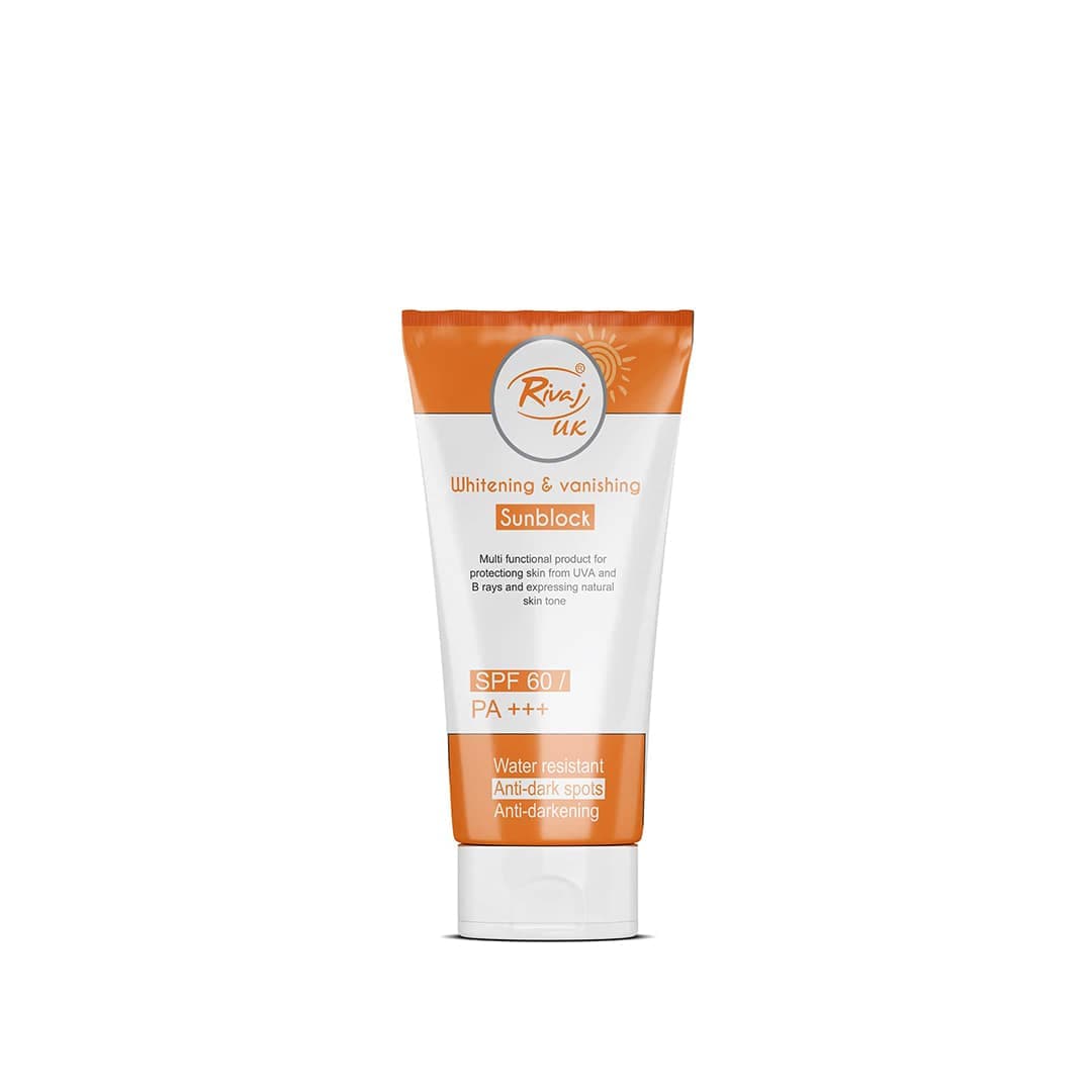 Rivaj UK Sunblock Whitening & Vanishing SPF60 (40ml)