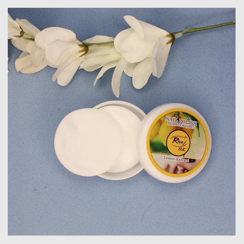 Rivaj UK Nail Polish Remover Wipes (Lemon Extract)