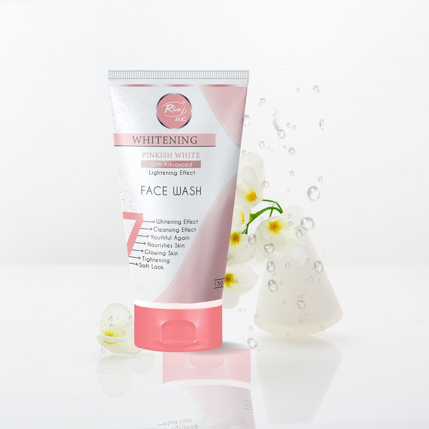 Rivaj UK Whitening Face Wash - Pinkish White (150ml)