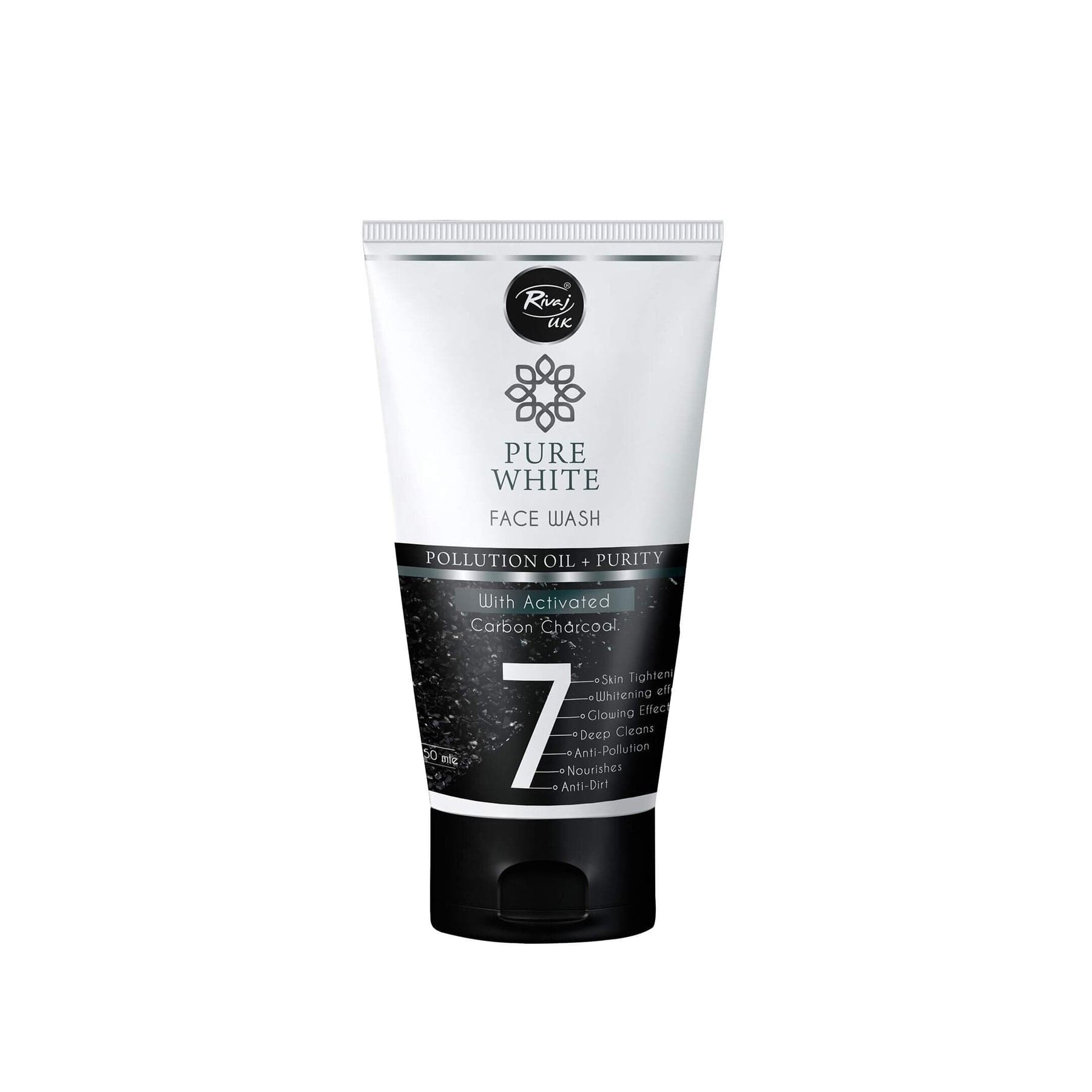 Rivaj UK Charcoal White Face Wash (150ml)