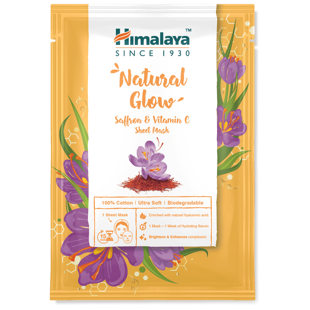 Himalaya Herbal Natural Glow Saffron & Vitamin C Sheet Mask