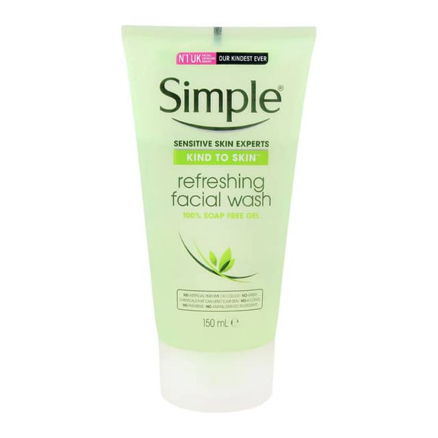 Simple Kind To Skin Refreshing Facial Wash Gel 150ml