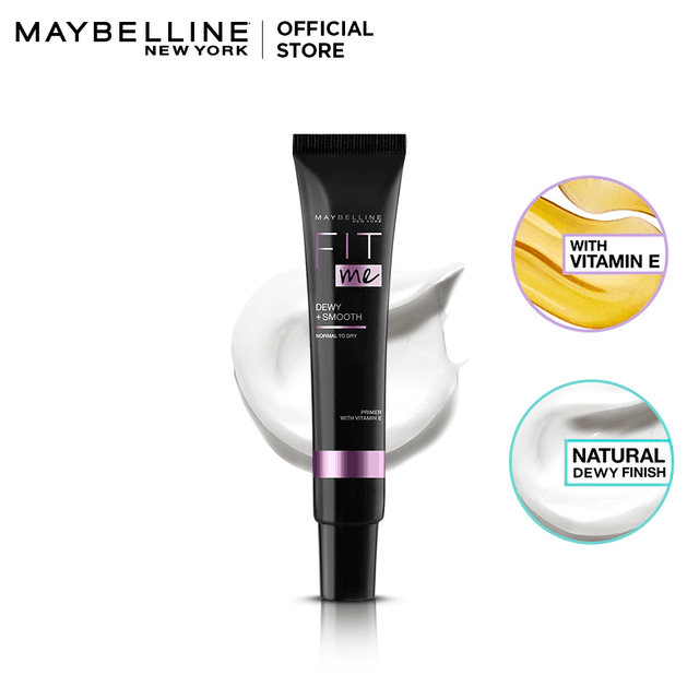 Maybelline New York Fit Me Dewy & Smooth Primer - For Normal to Dry Skin