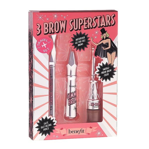 Benefit Cosmetics Superstars 3 Brow Travel Set |05 Warm Black-Brown