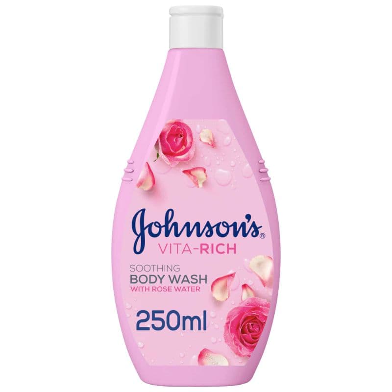 Johnsons Vita Rich Body (Rose Water) Wash Soothing 250ml