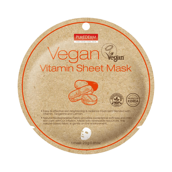 Purederm Vegan Vitamin Sheet Mask