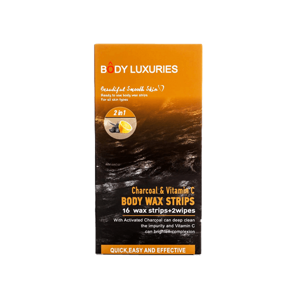 Body Luxuries Body Wax Strips – Charcoal