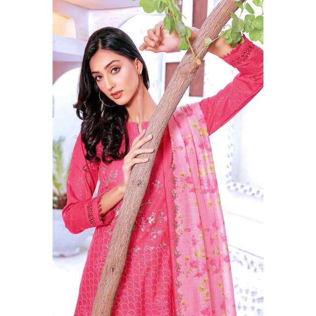 Embroidered Dobby Unstitched Suit DB-32012 3PC