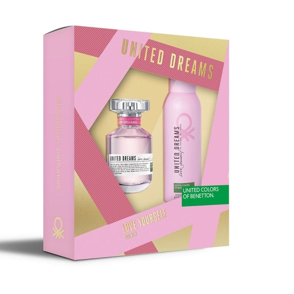 Benetton Love Yourself Gift Set (EDT 80ml + Body Spray 150ml)