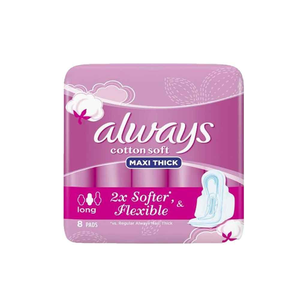 Always Cotton Soft Maxi Thick Long – 6pcs