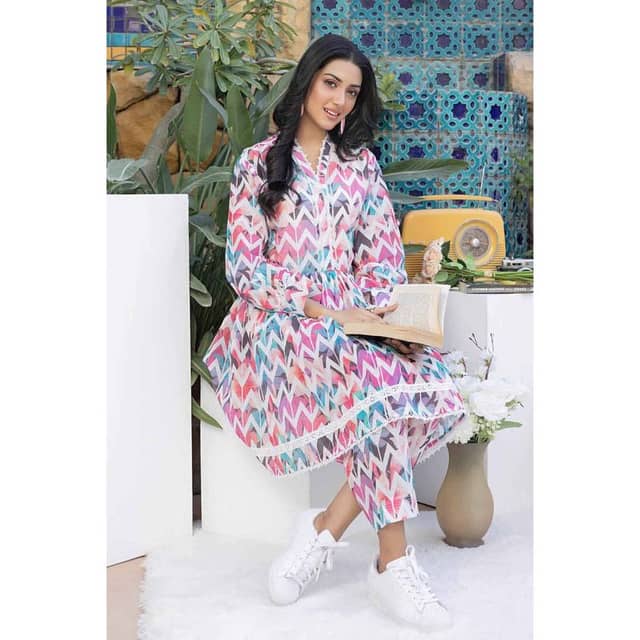 Lawn Unstitched Digital Printed Suit TL-32057 2PC