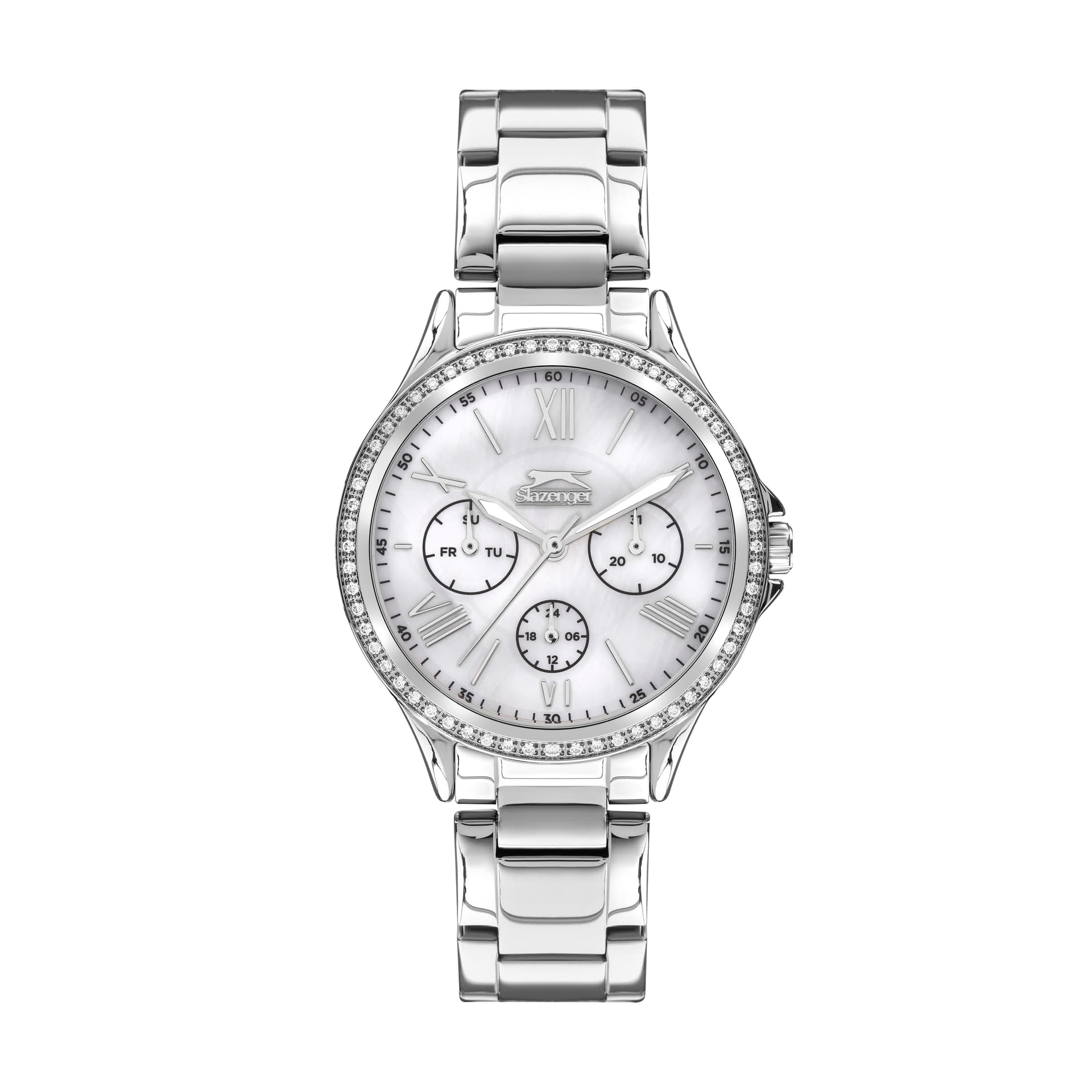 Slazenger Ladies Stainless Steel Watch SL.09.2021.4.01 White