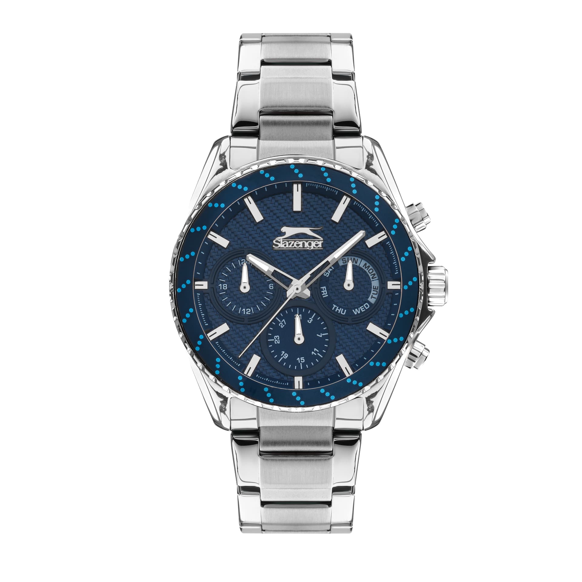 Slazenger Gents Stainless Steel Watch SL.09.2022.2.01 Blue