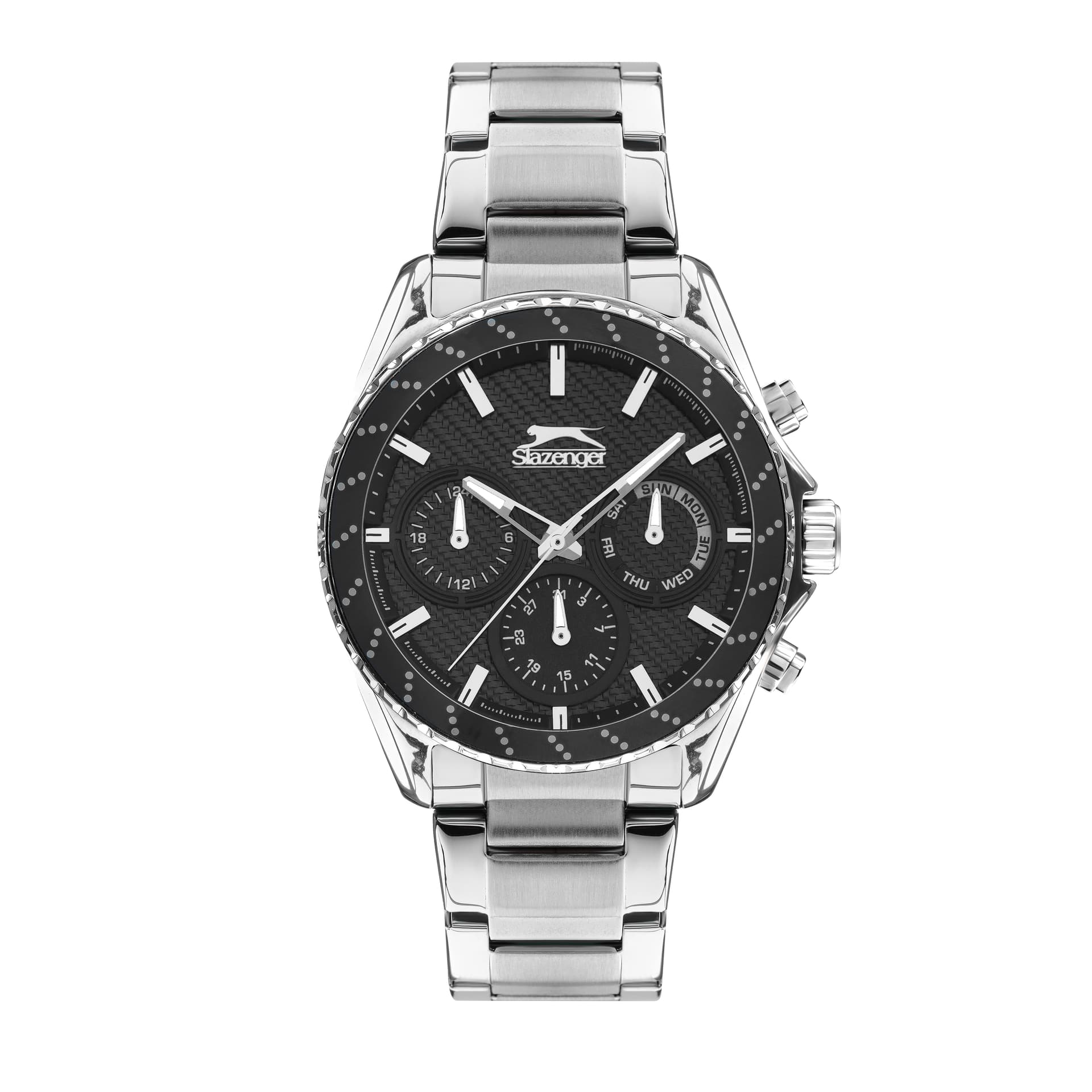 Slazenger Gents Stainless Steel Watch SL.09.2022.2.02 Black