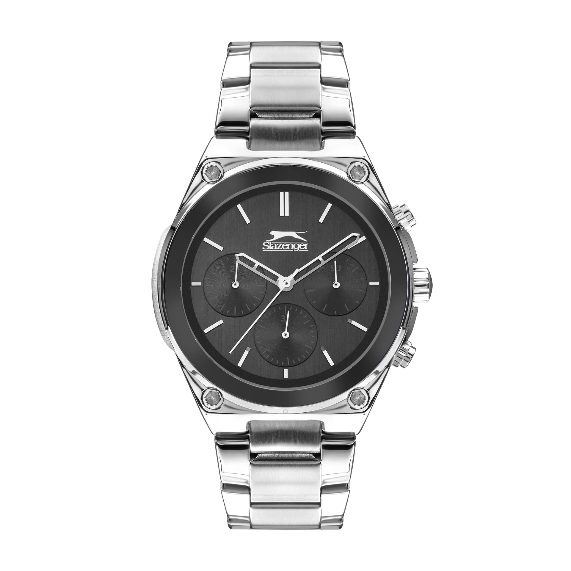 Slazenger Gents Stainless Steel Watch SL.09.2027.2.01 Black