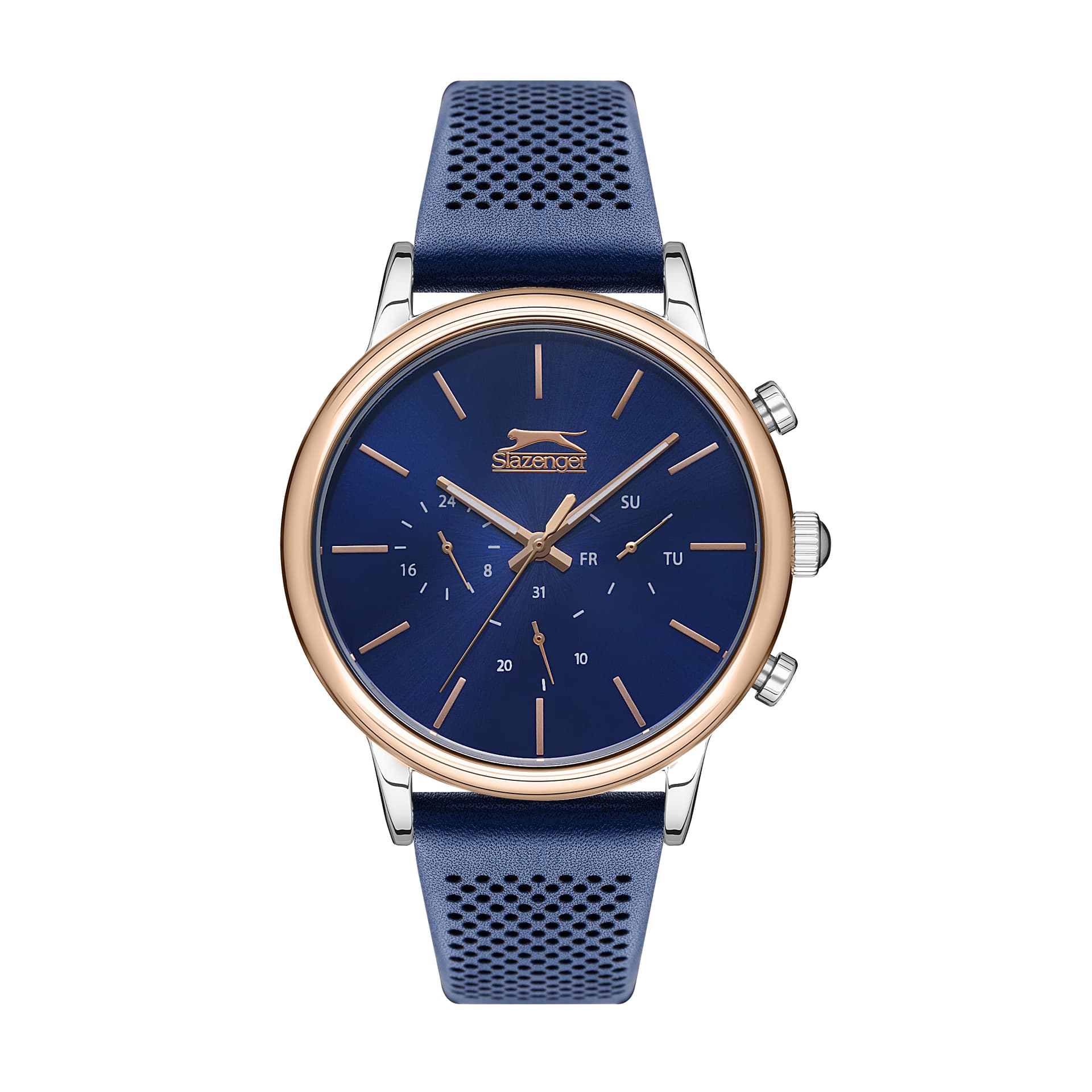 Slazenger Gents Stainless Steel Watch SL.09.2030.2.03 Blue