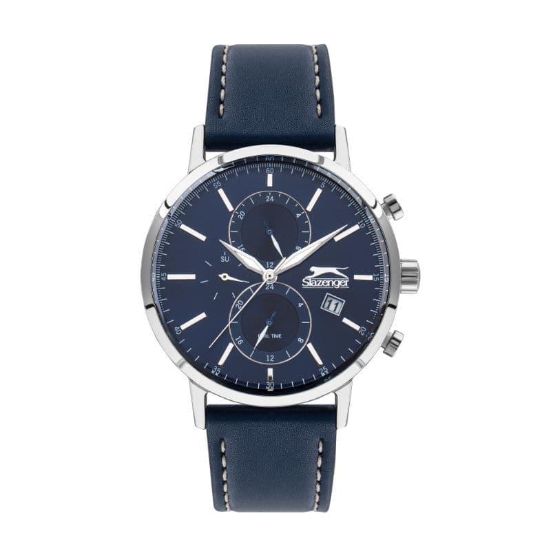 Slazenger Gents Stainless Steel Watch SL.09.2076.2.03 Blue
