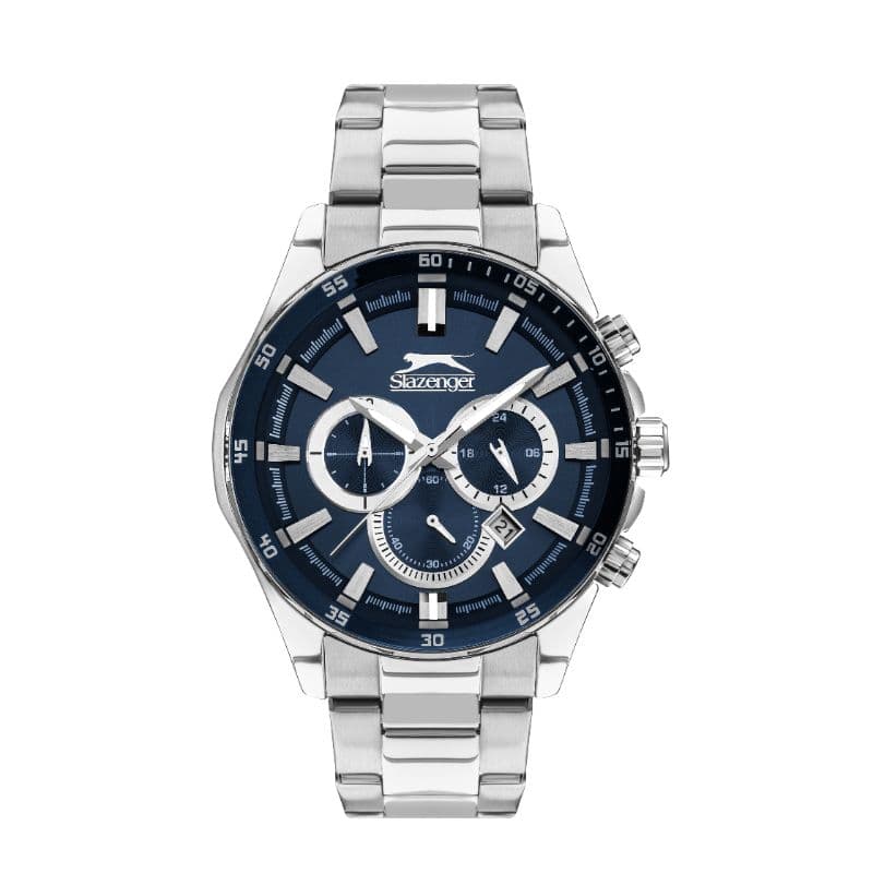 Slazenger Gents Stainless Steel Watch SL.09.2078.2.04 Blue