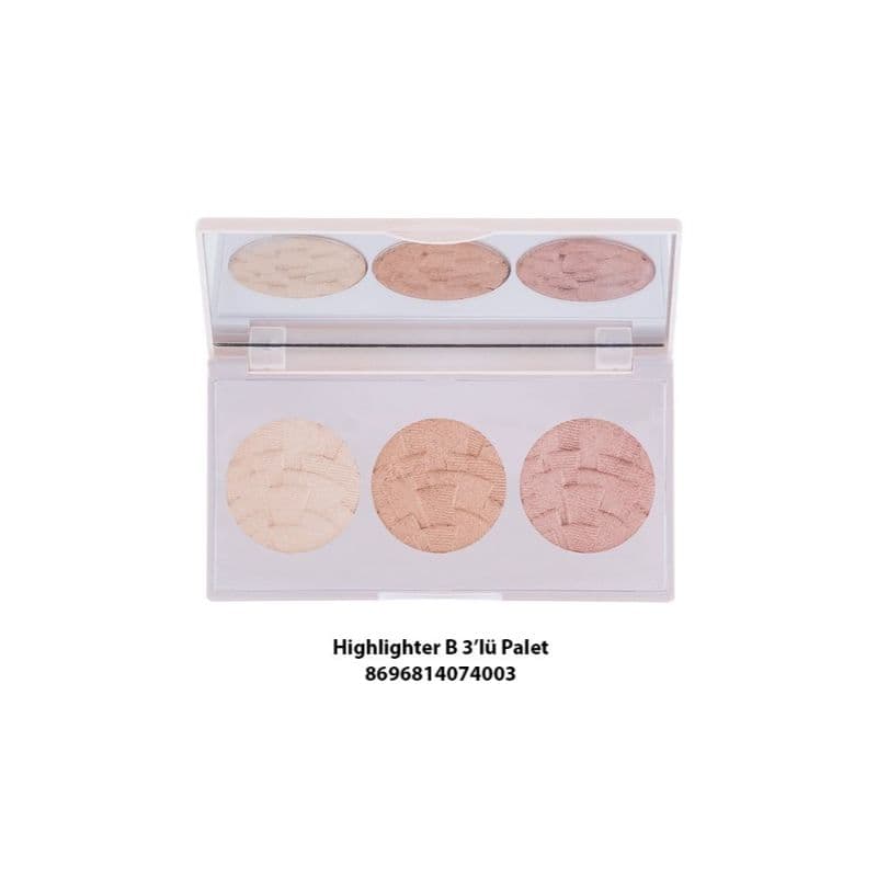 Gabrini Highlighter 3 IN 1 Palette B