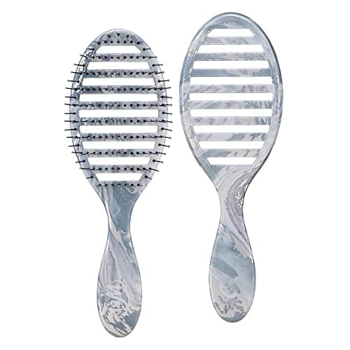 Wet Brush Speed Dry Hair Brush - Metallic Marble, Silver