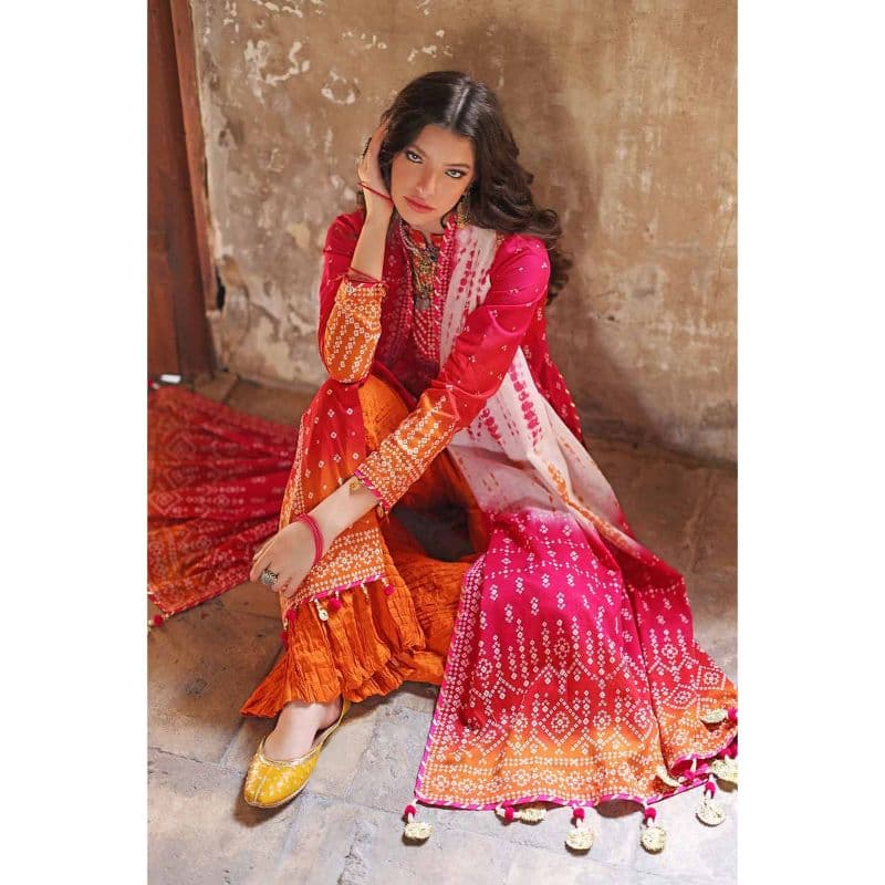 Chunri Lawn Unstitched Suit CL-22068A 3PC