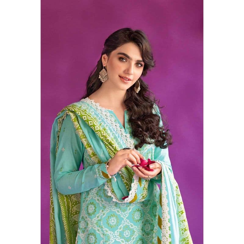 Embroidered Chunri Lawn Unstitched Suit CL-32202 3PC
