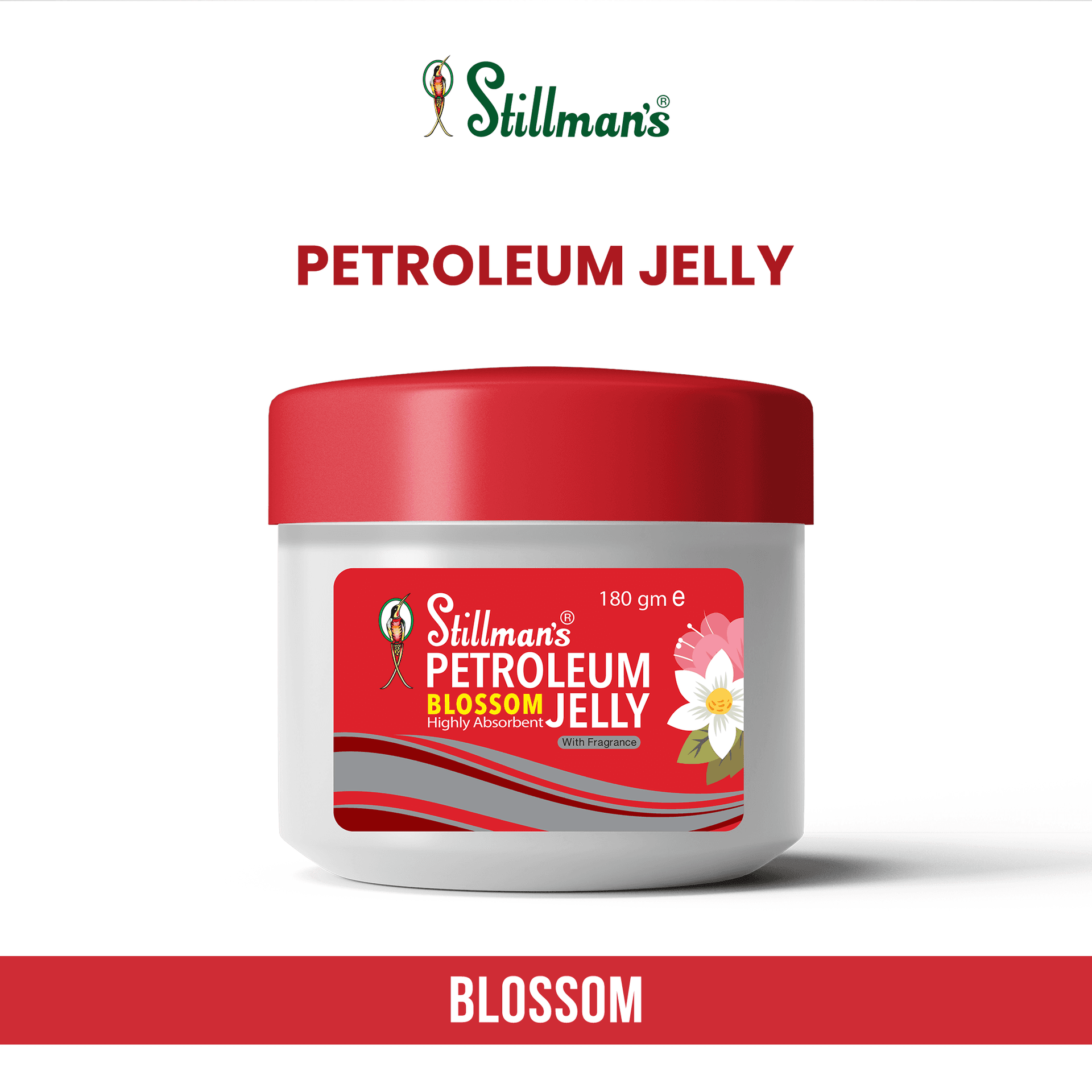 Stillman's Petroleum Jelly Blossom Red with Fragrance 180g