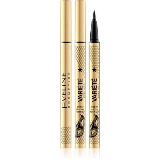 Eveline Waterproof Variete Ultra Black Eyeliner