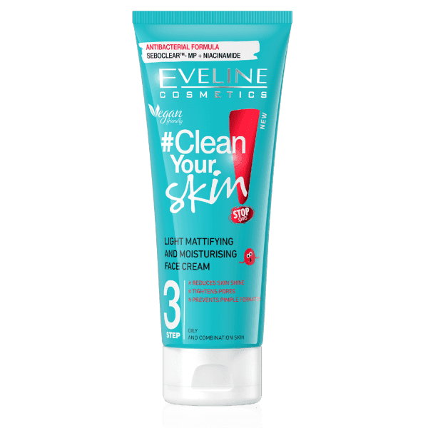 Eveline Clean Your Skin Light Mattifying & Moisturizing Face Cream 75ml