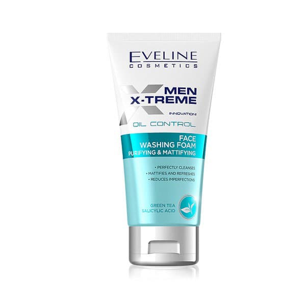 Eveline Men X-Treme Oil Control Face Washing Foam (Purifying & Mattifying) 150ml
