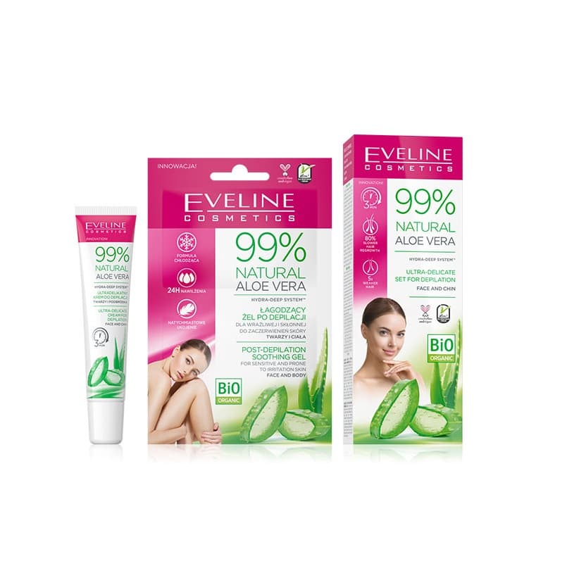 Eveline Natural Aloe Vera Deplition For Face and Chin