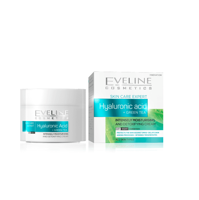 Eveline Skin Care Expert Hyaluronic Acid + Green Tea Day & Night Cream