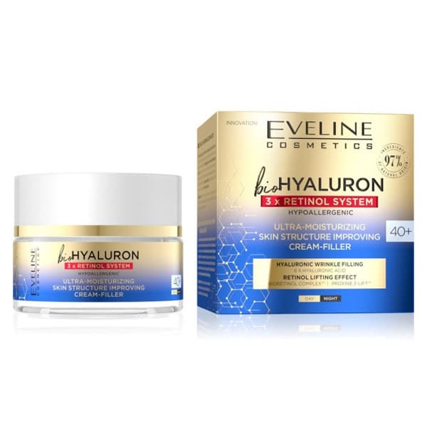 Eveline Bio Hyaluron 3X Retinol System Cream Filler 40+ 50ml