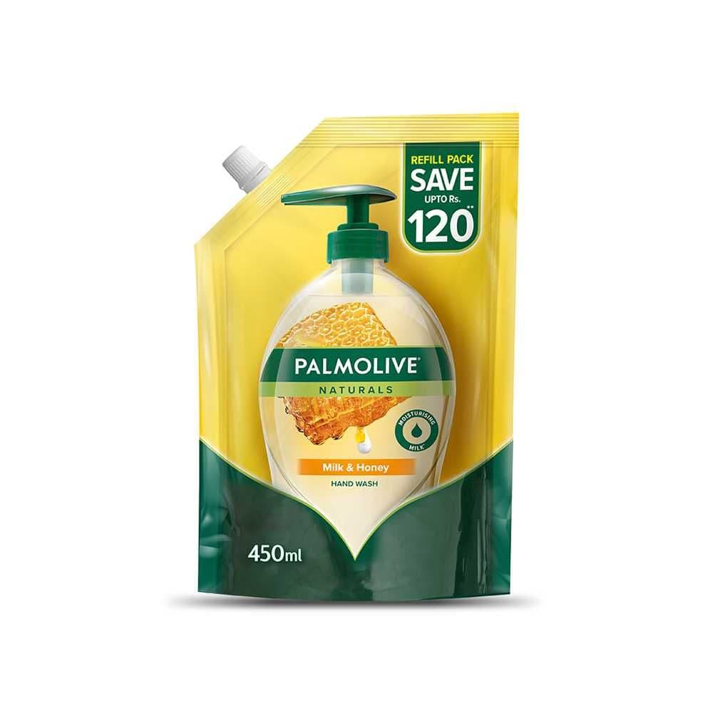 Palmolive Naturals Liquid Handwash Milk & Honey 450ml Refill Pouch