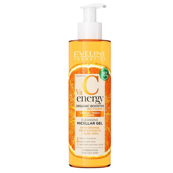 Eveline Vit C Energy Organic Booster Cleansing Micellar Gel 200ml