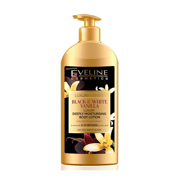 Eveline Luxury Expert Black & White Vanilla Moisturizing Body Lotion