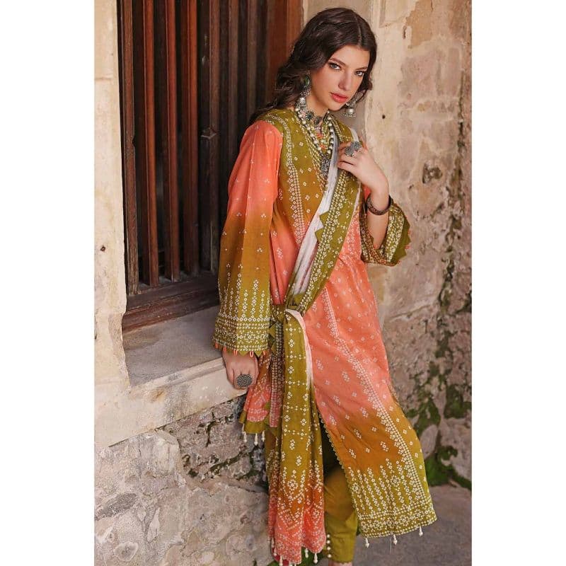 Chunri Lawn Unstitched Suit CL-22068B 3PC