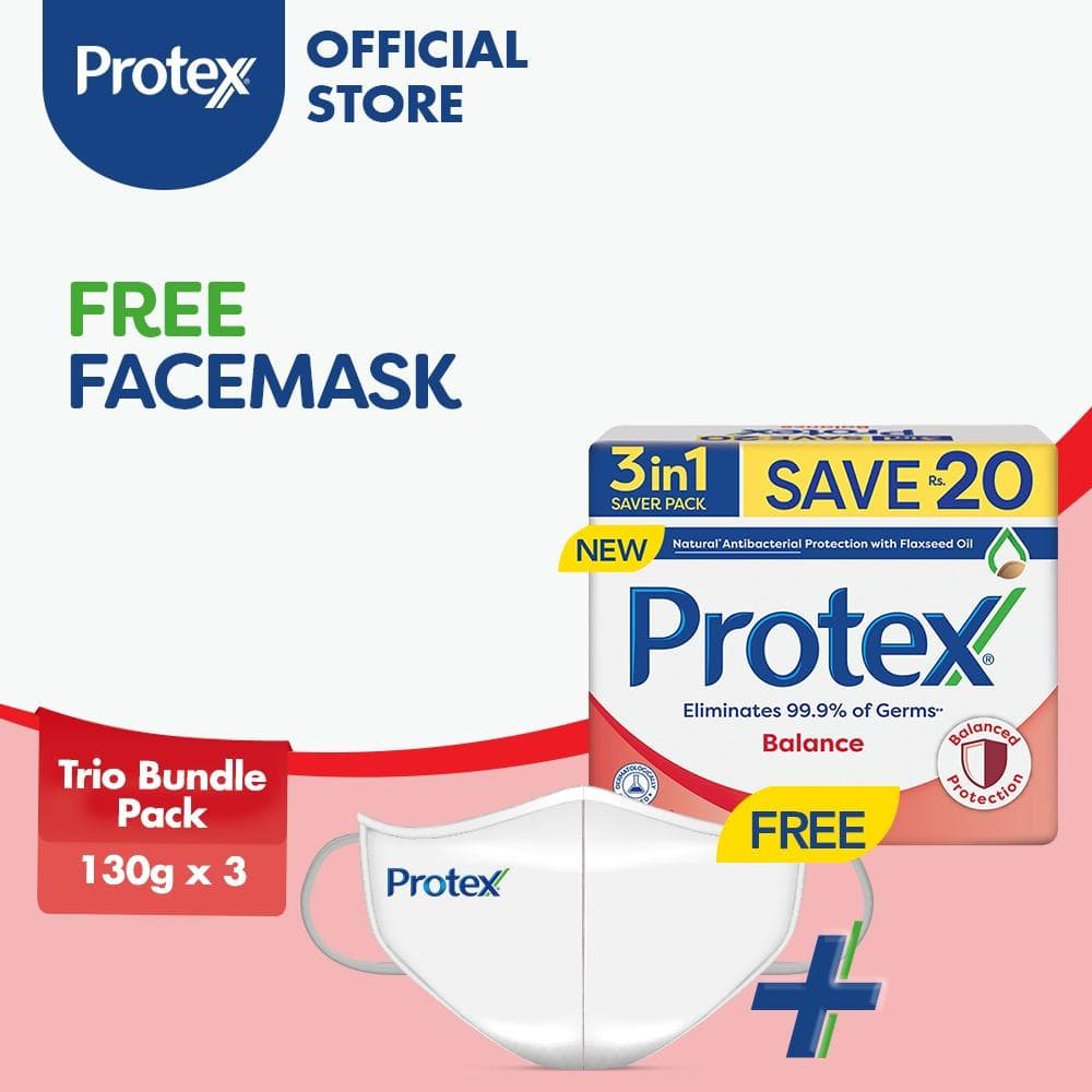 Protex Bar Soap Saver Pack 130gx3 - Balance