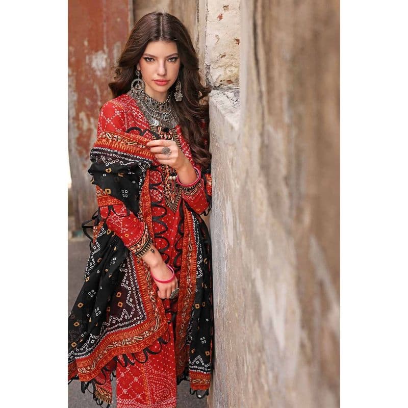 Chunri Lawn Unstitched Suit CL-32092B 3PC