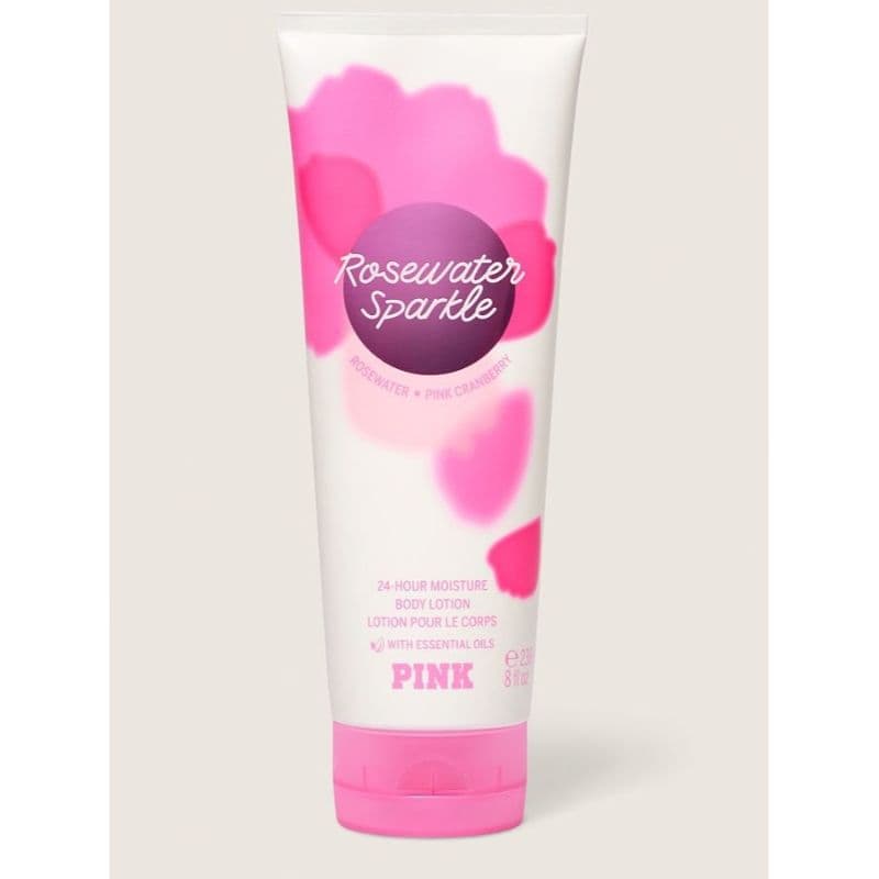 Victoria's Secret Pink Rose Water Sparkle Right After Rain Body Lotion