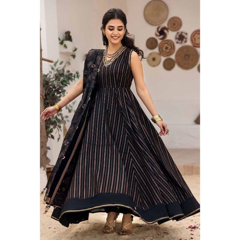 Lawn Glitter Printed Unstitched Suit with Gota Lace CL-32413 3PC