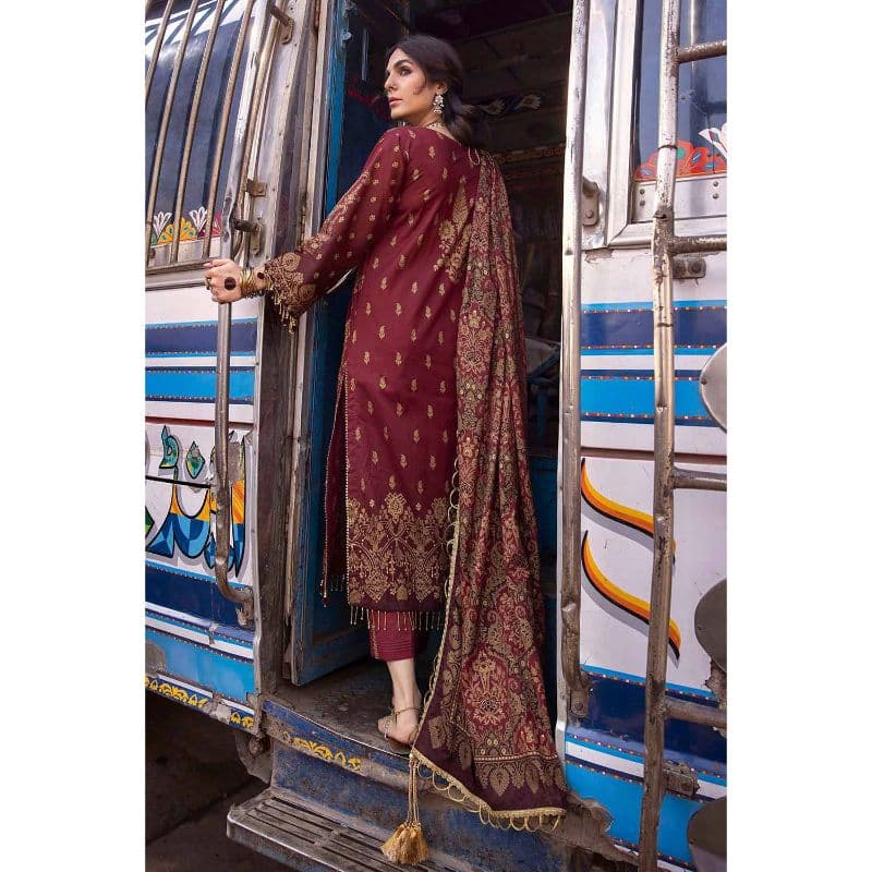 Glitter Printed Lawn Unstitched Suit CL-32539A 3PC