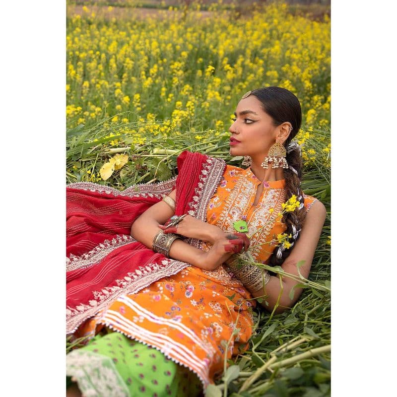 Lawn Embroidered Unstitched Suit with Embroidered Zari Dupatta FE-32099 3PC