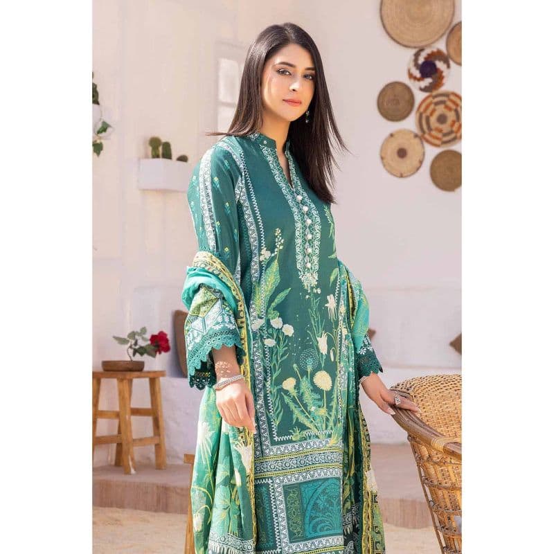 Embroidered Lawn Printed Unstitched Suit CL-32389 3PC
