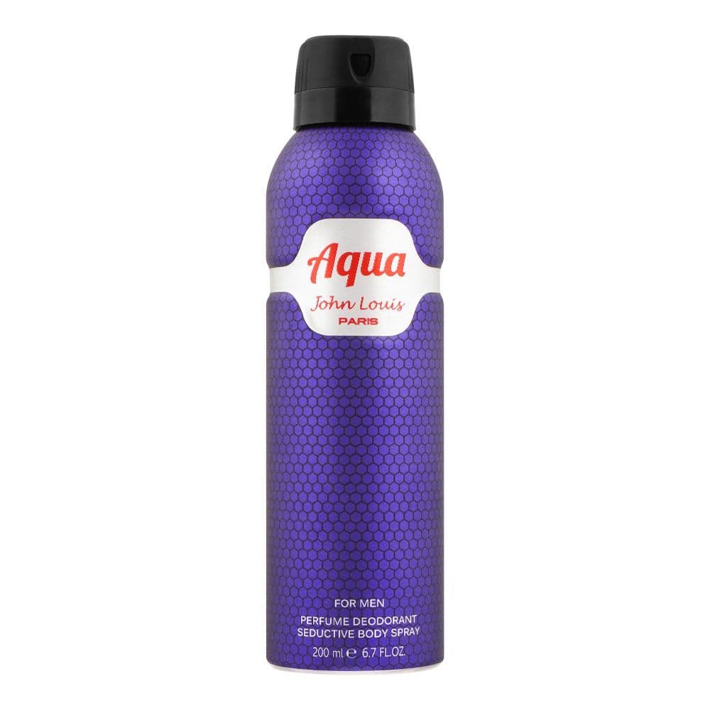 John Louis Paris Aqua For Men Perfumed Deodorant Seductive Body Spray 200ml